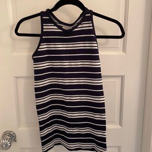 Athleta Navy/White Stripe Tank